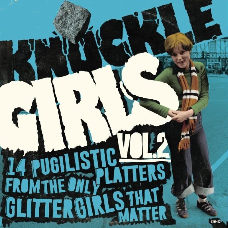 V/A. -Knuckle Girls Volume 2 (14 PUGILISTIC PLATTERS FROM THE ONLY GLITTER GIRLS THAT MATTER) (Angry Young Woman Records) LP