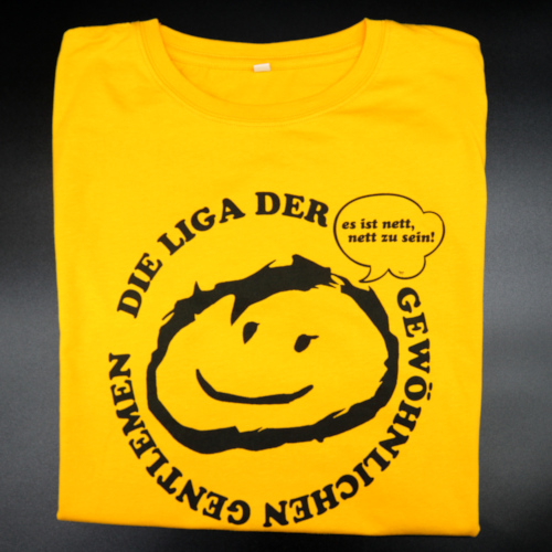  Die Liga der gewöhnlichen Gentlemen - Es ist nett, nett zu sein T-Shirt (gold-gelb)